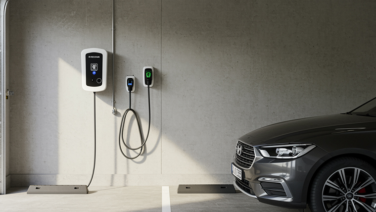 Où placer une borne de recharge dans garage ?