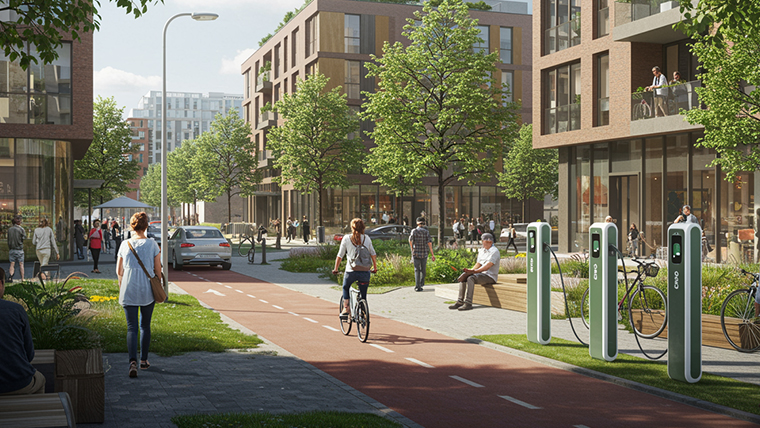 Véhicules électriques et urbanisme 15-minute city