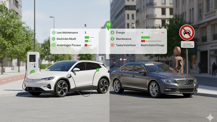 Véhicules électriques vs thermiques : quel coût réel ?